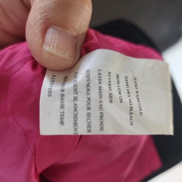 Vintage Y2K Studio Jax Black Velvet Embroidered skirt sz 6 - Picture 8 of 8